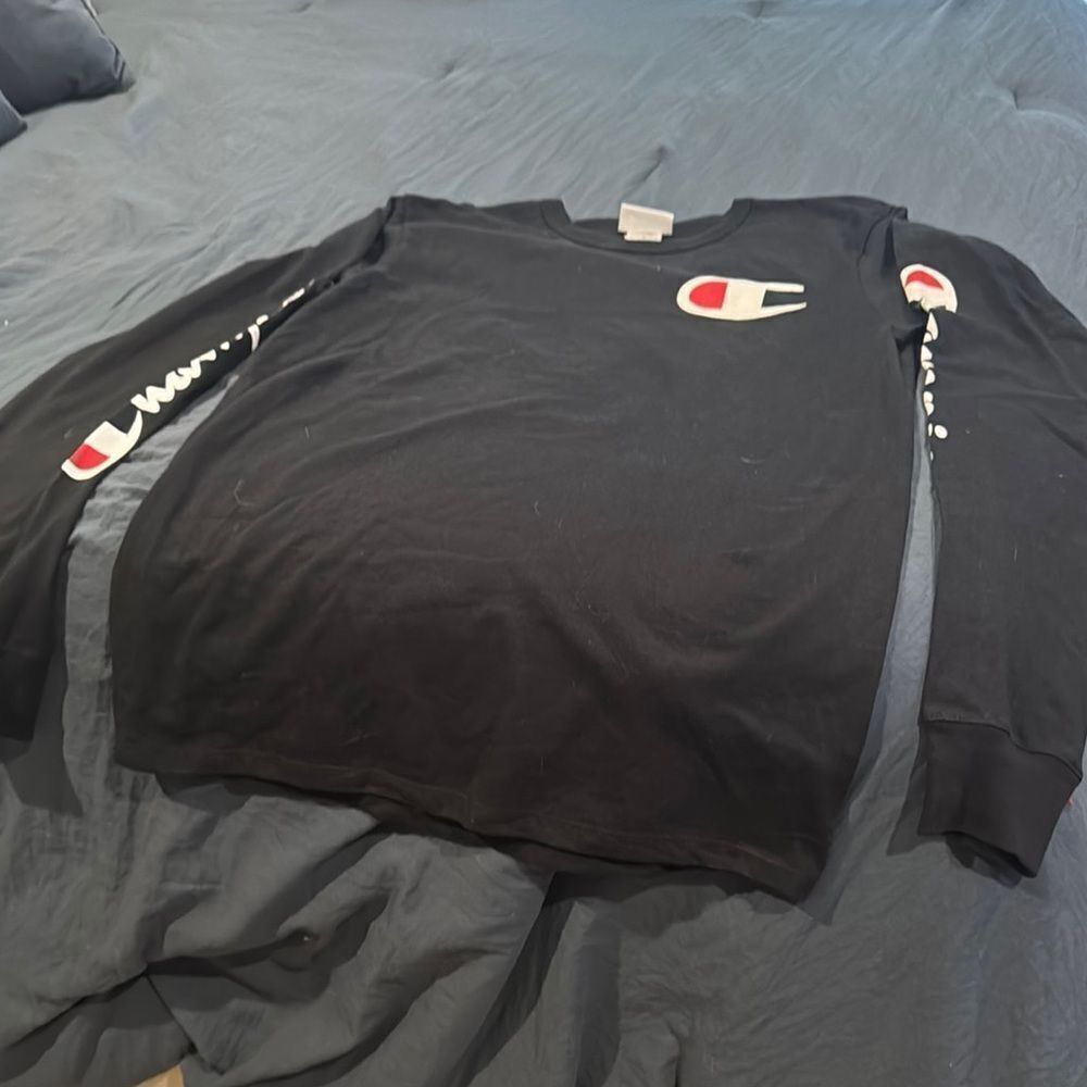 Champion Black Long Sleeve Shirt